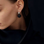 Black Onyx and Tiger's Eye Drop Earrings - floysun