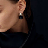 Black Onyx and Tiger's Eye Drop Earrings - floysun