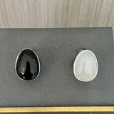 Black Onyx Oval Egg Ring - floysun