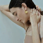 Bloom Loop Floral Rope Knot Earrings - floysun