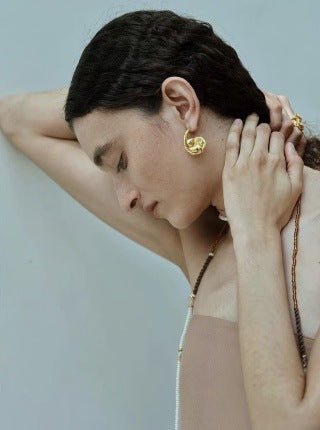 Bloom Loop Floral Rope Knot Earrings - floysun