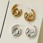 Bloom Loop Floral Rope Knot Earrings - floysun