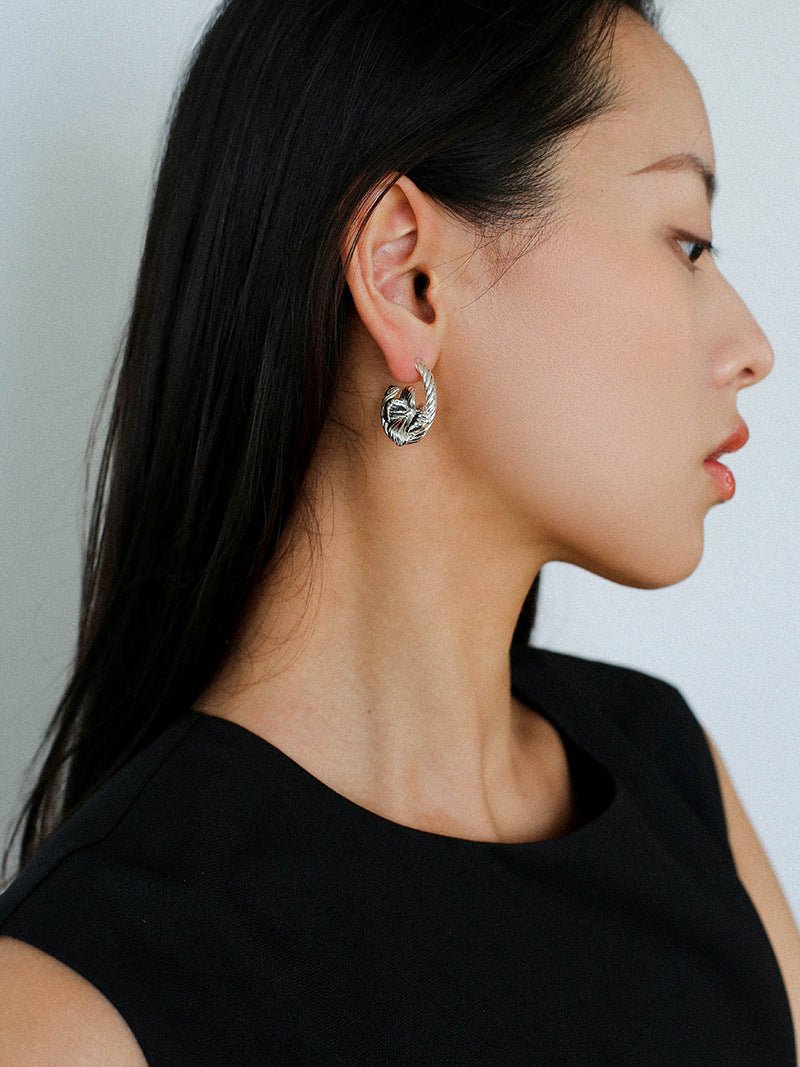 Bloom Loop Floral Rope Knot Earrings - floysun