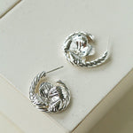 Bloom Loop Floral Rope Knot Earrings - floysun