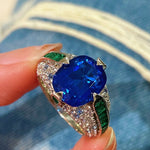 Blue - Green Luxe Gemstone Ring - floysun