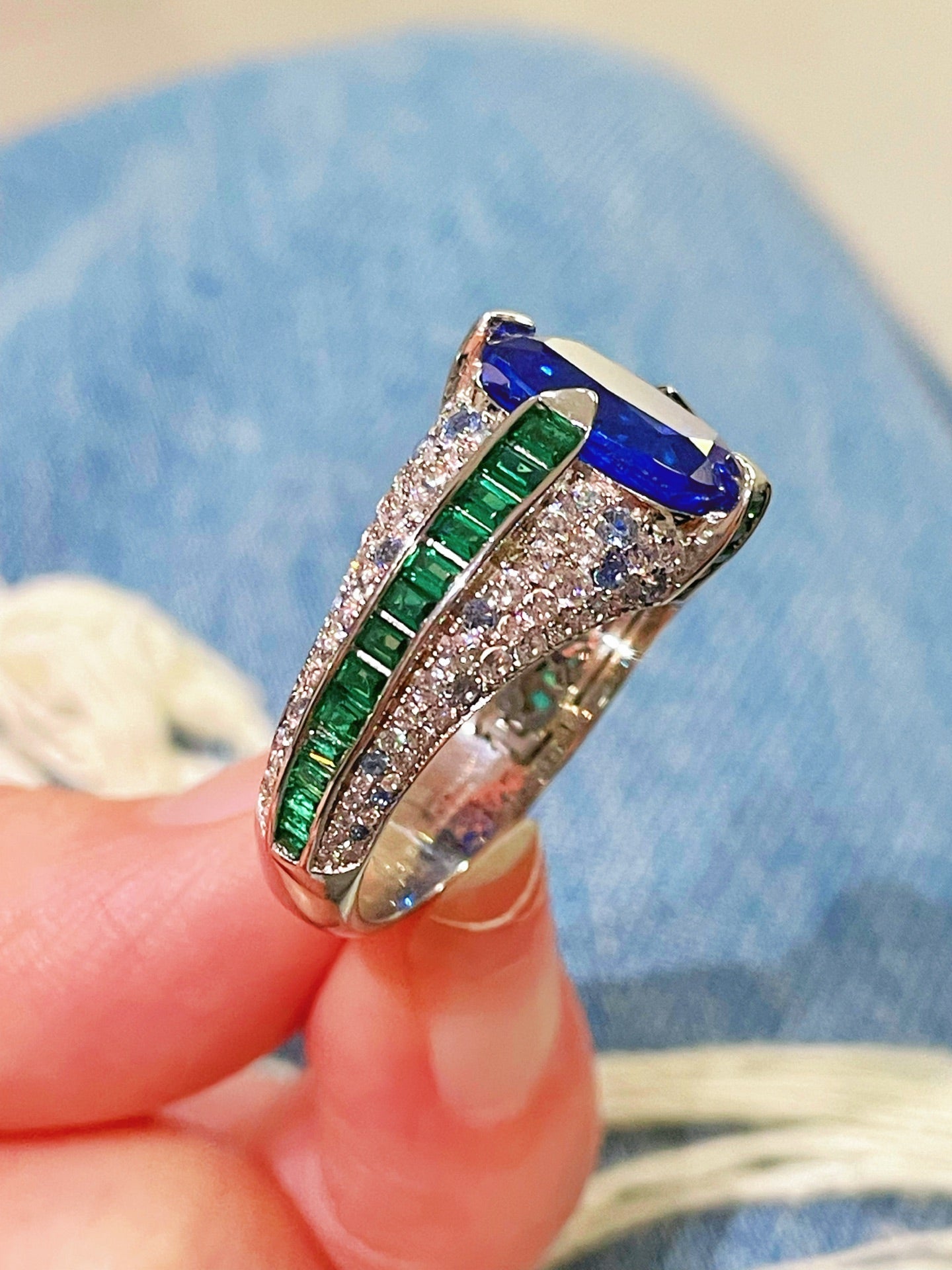 Blue - Green Luxe Gemstone Ring - floysun