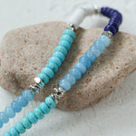 Blue Ocean Natural Stone Beaded Necklace - floysun