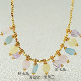 Bohemian Crystal Charm Necklace - floysun