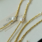 Bohemian Faceted Gold Bead Necklace – Colorful Gemstone or Pearl Style - floysun