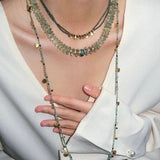 Bohemian Soulbound Double - Layer Necklace – Silver Ore - floysun