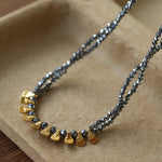 Bohemian Soulbound Double - Layer Necklace – Silver Ore - floysun