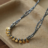 Bohemian Soulbound Double - Layer Necklace – Silver Ore - floysun