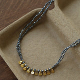 Bohemian Soulbound Double - Layer Necklace – Silver Ore - floysun