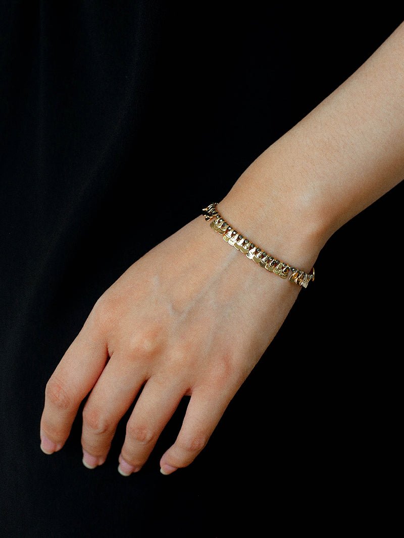 Bohemian Vintage Coin Gold Ore Beaded Bracelet - floysun