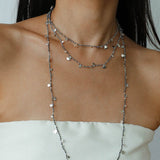 Bohemian Woven Natural Stone Necklace – Silver Accents - floysun