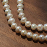 Boho Chic Pearl Necklace with Vintage Heart Pendant – Soft Glow Elegance - floysun
