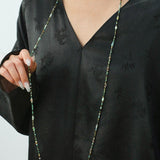 Boho Muse Long Turquoise & Baroque Pearl Beaded Necklace - floysun