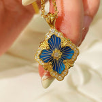 Boucheron - Inspired Four - Leaf Clover Necklaces – Red Carnelian / Black Onyx / Green Onyx / Blue Chalcedony - floysun