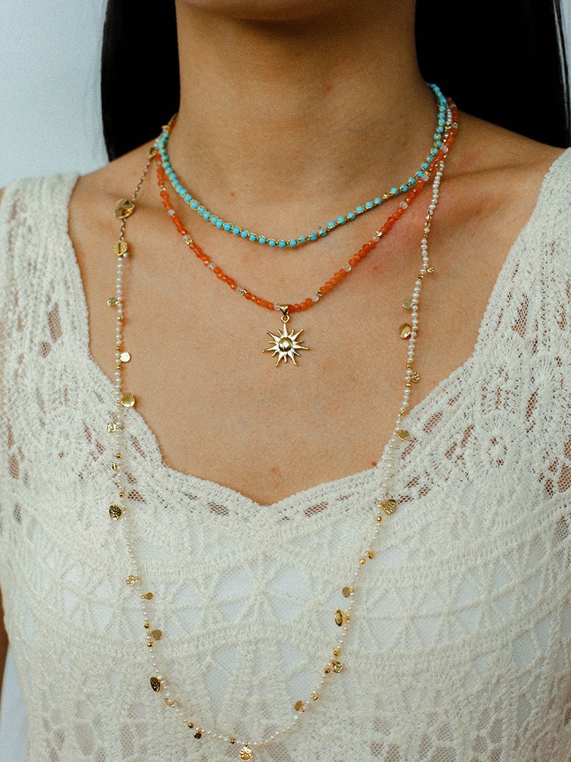Boundless Spirit Handwoven Mini Pearl Necklace - Freshwater Pearls - floysun