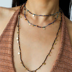 Boundless Spirit Woven Natural Stone Necklace - Black Spinel - floysun