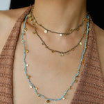 Boundless Spirit Woven Natural Stone Necklace - Blue Turquoise - floysun