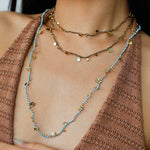Boundless Spirit Woven Natural Stone Necklace - Blue Turquoise - floysun