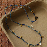 Boundless Spirit Woven Natural Stone Necklace - Lapis Lazuli - floysun