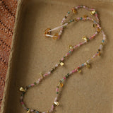 Boundless Spirit Woven Natural Stone Necklace - Tourmaline - floysun
