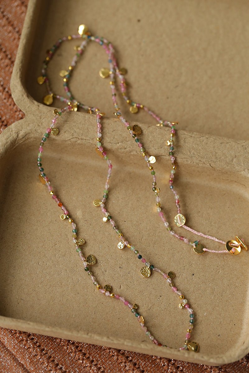Boundless Spirit Woven Natural Stone Necklace - Tourmaline - floysun