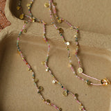 Boundless Spirit Woven Natural Stone Necklace - Tourmaline - floysun