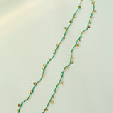 Boundless Spirit Woven Natural Stone Short Necklace - Green Agate - floysun