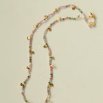 Boundless Spirit Woven Natural Stone Short Necklace - Tourmaline - floysun