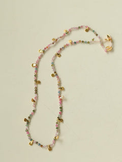Boundless Spirit Woven Natural Stone Short Necklace - Tourmaline - floysun