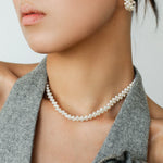 Braided Freshwater Pearl Earrings - floysun