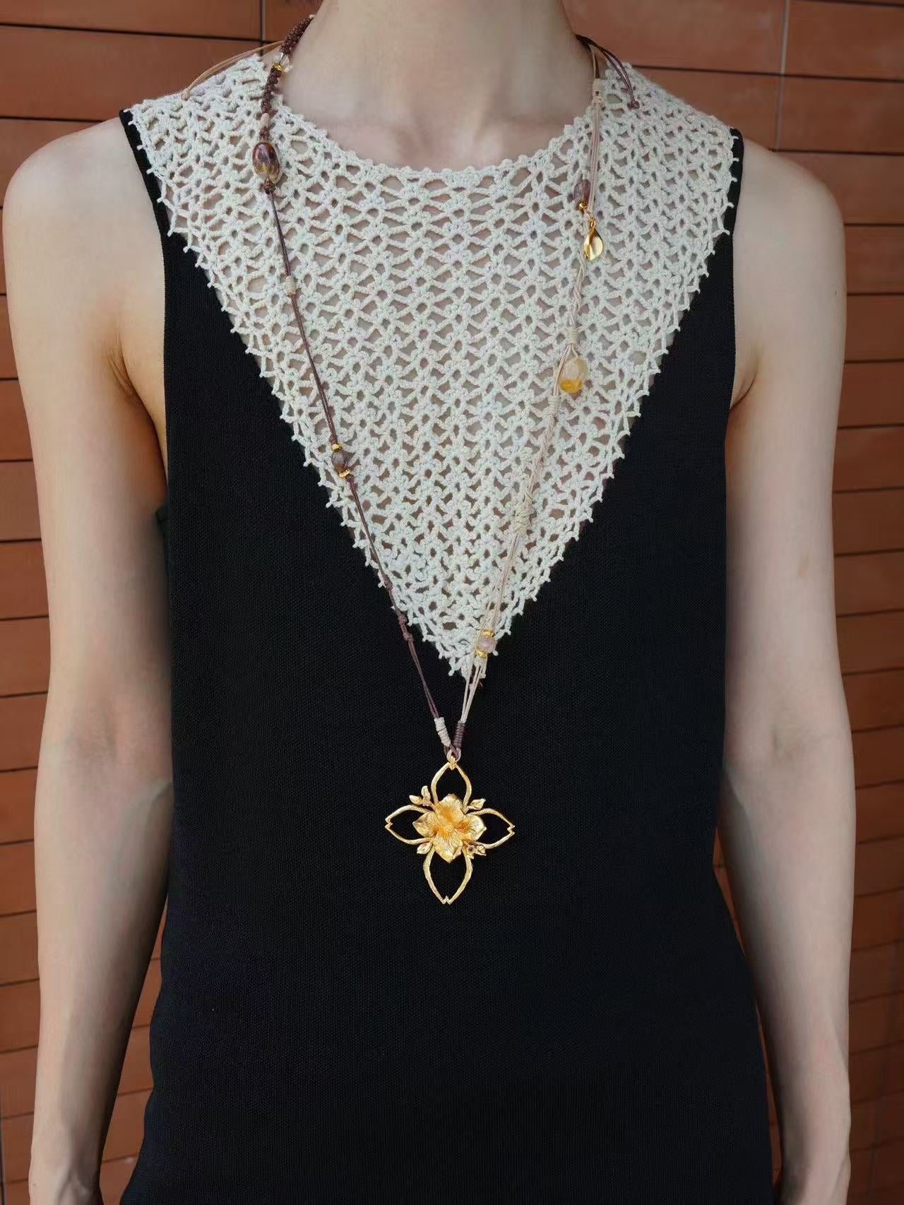 Branch Shadow Braided Necklace - floysun
