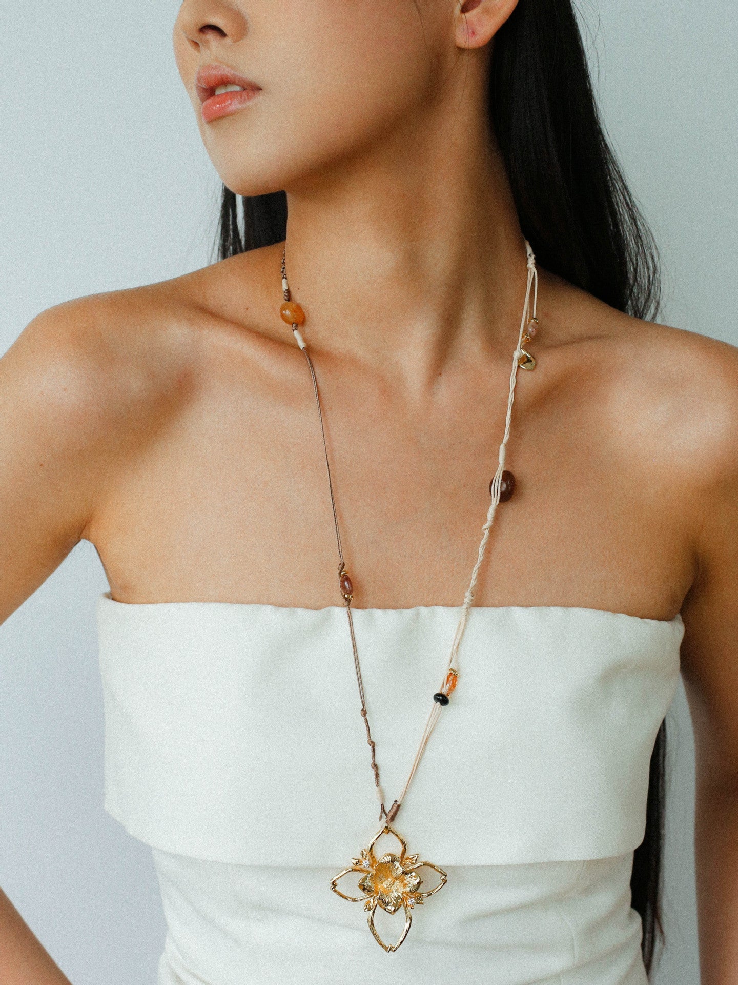 Branch Shadow Braided Necklace - floysun