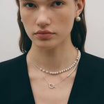 Brushed Bead Long Multi - Layer Wrap OT Chain Necklace - floysun