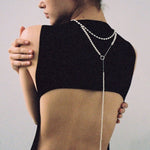 Brushed Bead Long Multi - Layer Wrap OT Chain Necklace - floysun