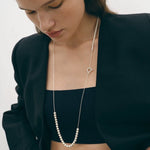 Brushed Bead Long Multi - Layer Wrap OT Chain Necklace - floysun
