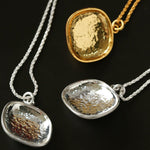 Brushed Geometric Pendant Agate Necklace - floysun