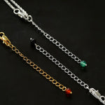 Brushed Geometric Pendant Agate Necklace - floysun