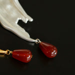 Brushstroke Red Agate Brooch - floysun