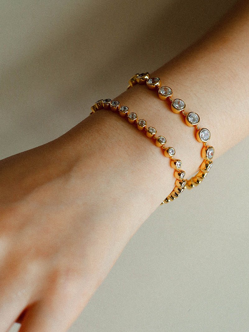 Bubble Pavé Zircon Bracelet - floysun