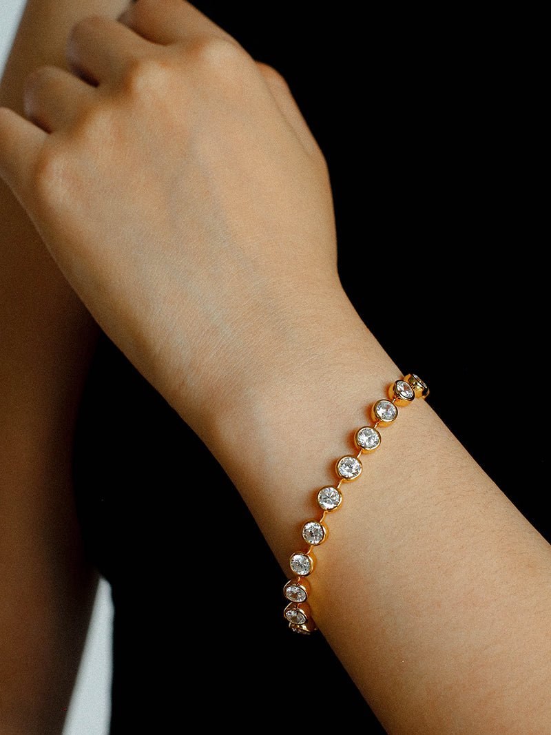 Bubble Pavé Zircon Bracelet - floysun