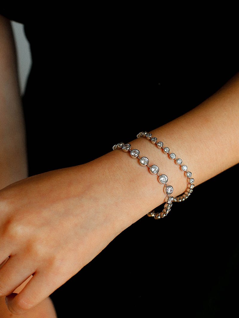 Bubble Pavé Zircon Bracelet - floysun