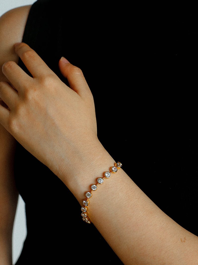 Bubble Pavé Zircon Bracelet - floysun
