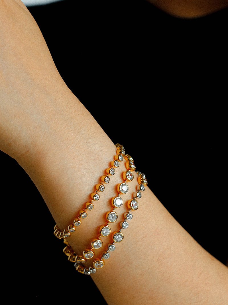 Bubble Pavé Zircon Bracelet - floysun