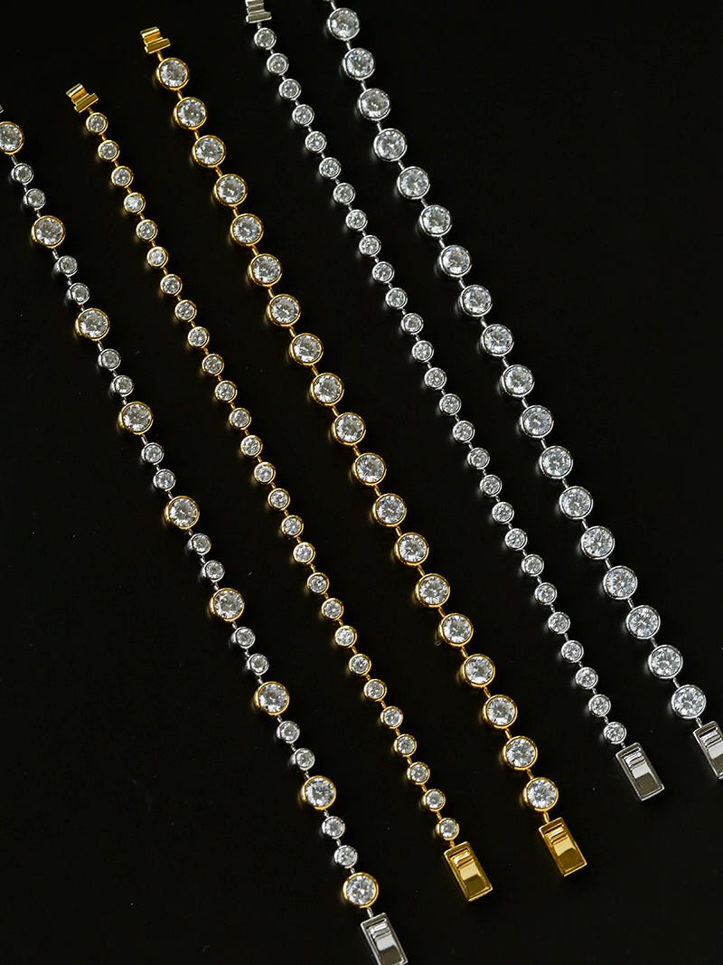 Bubble Pavé Zircon Bracelet - floysun