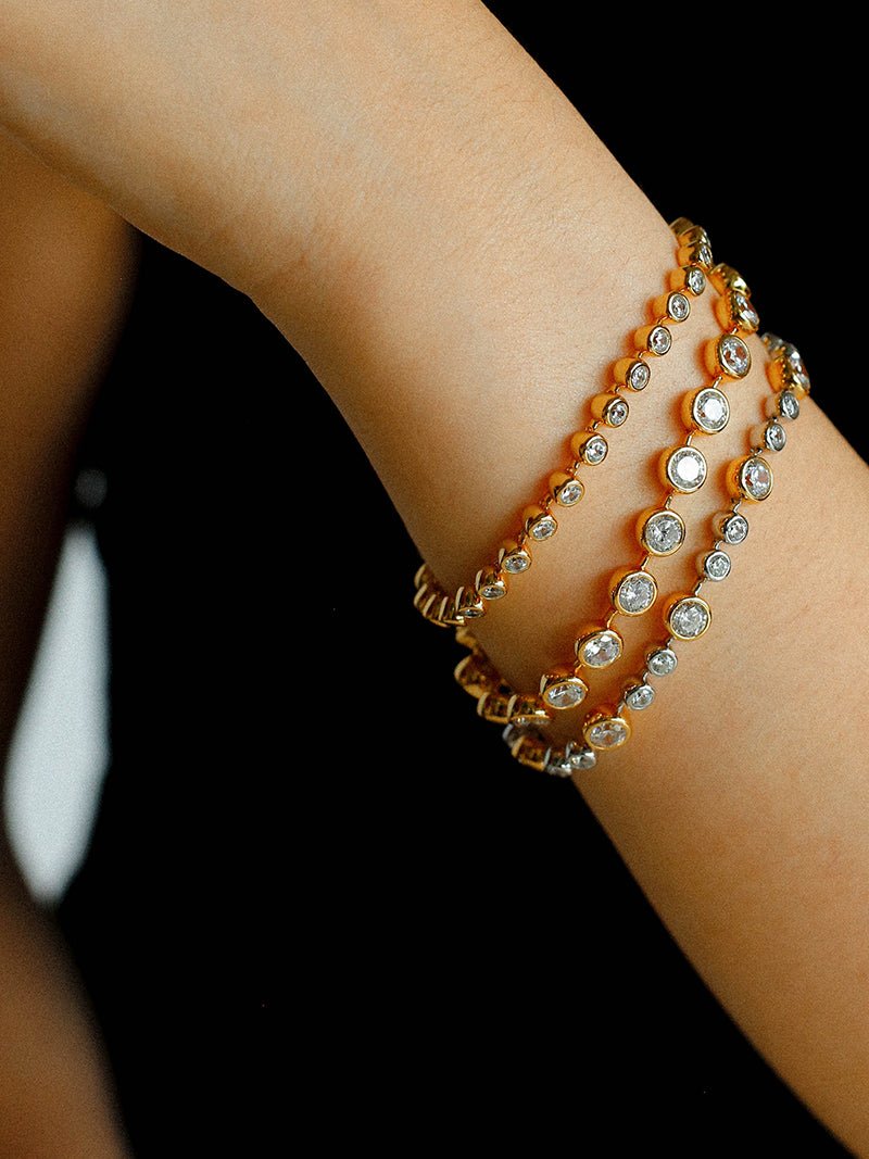 Bubble Pavé Zircon Bracelet - floysun