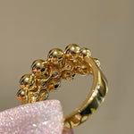 BubbleGlow Pavé Triple Layer Classic Bubble Diamond Ring - floysun